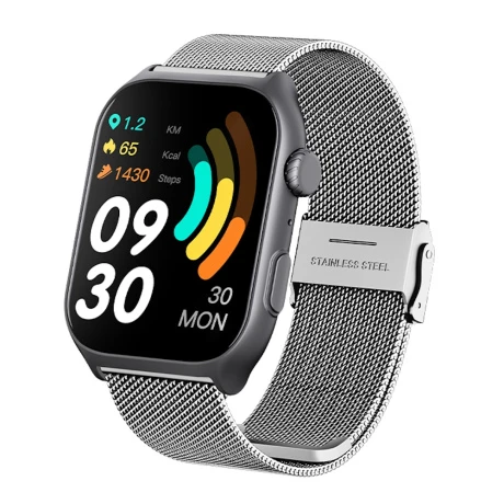 NEOGO Gear 7 Pro smart hodinky, strieborné