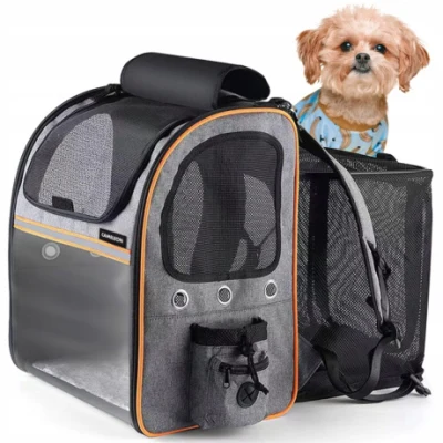 MG Animal Backpack V1 prepravná taška pre psy a mačky, sivá