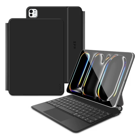 Tech-Protect Smartcase Keyboard puzdro s klávesnicou na iPad Pro 13'' 7-8gen 2024-2025, čierne
