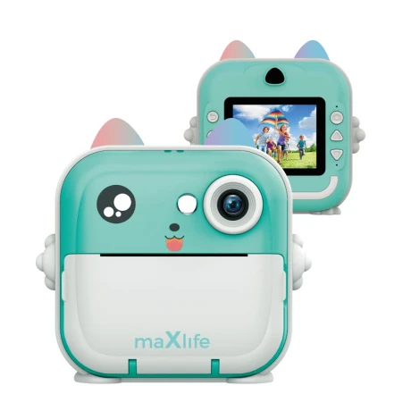 Maxlife MXPC-100 detský instantný fotoaparát, modrý