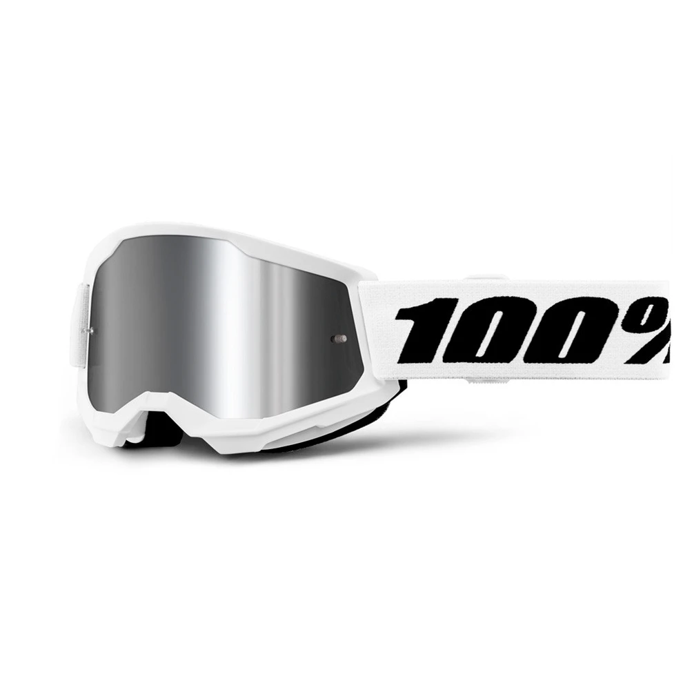 100% Strata 2 Junior Mirror White, strieborné plexi
