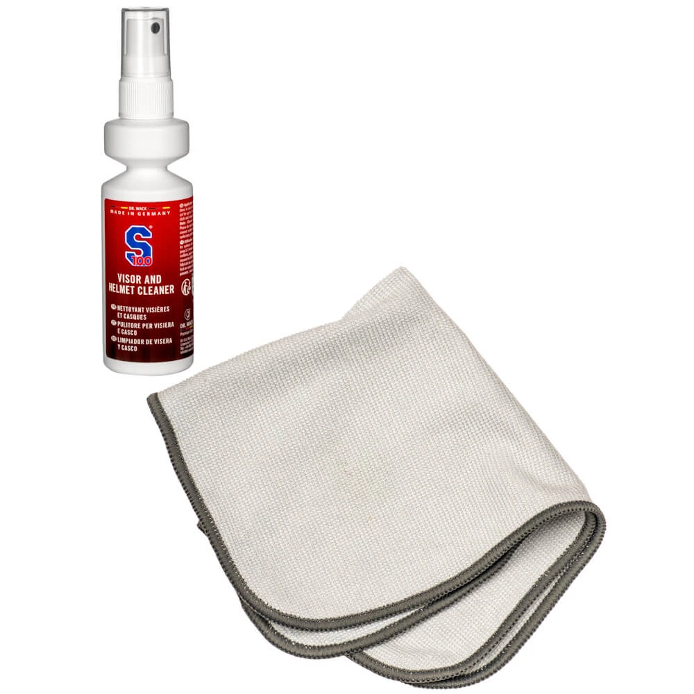 S100 Visor & Helmet Cleaner s utierkou z mikrovlákna