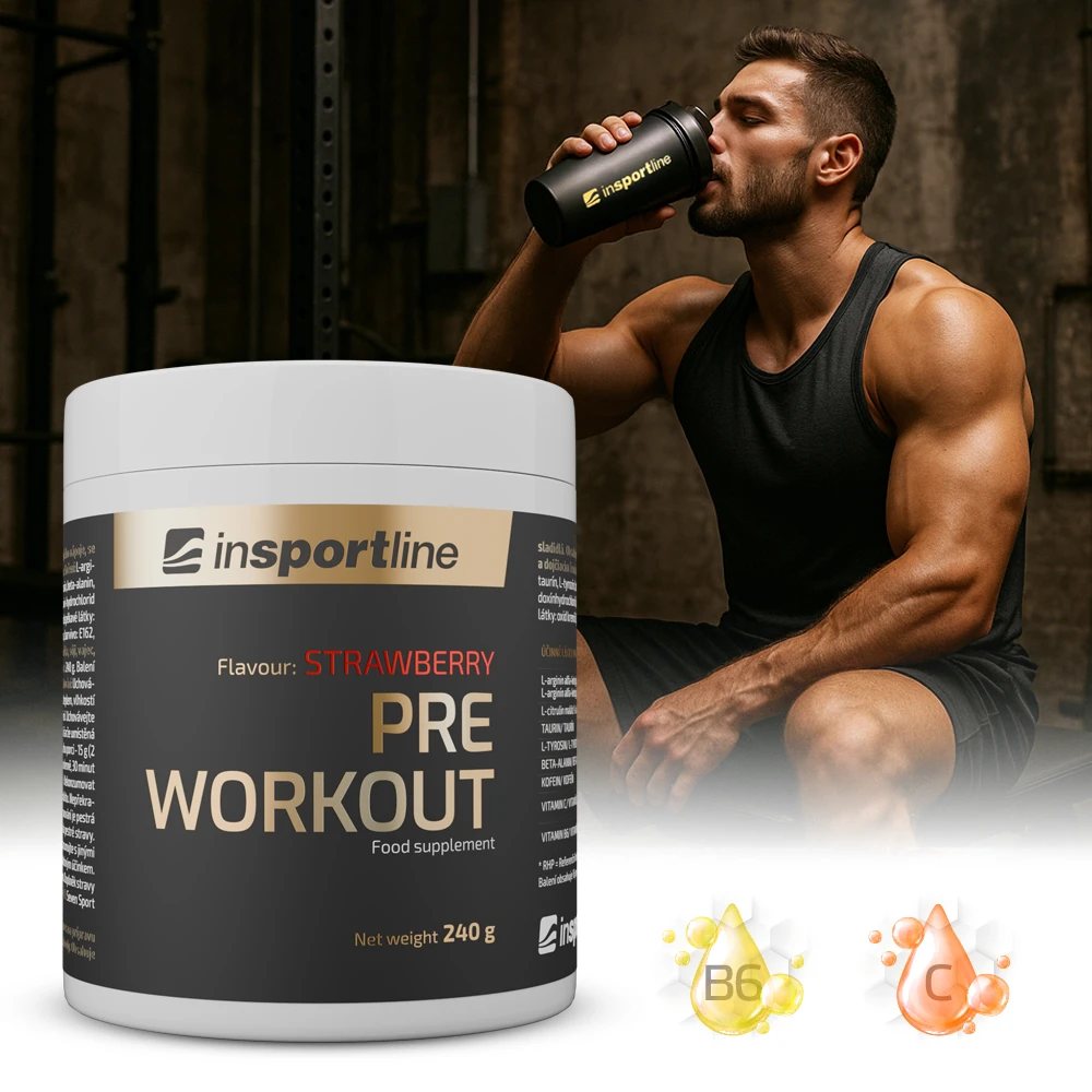 inSPORTline Pre Workout jahoda