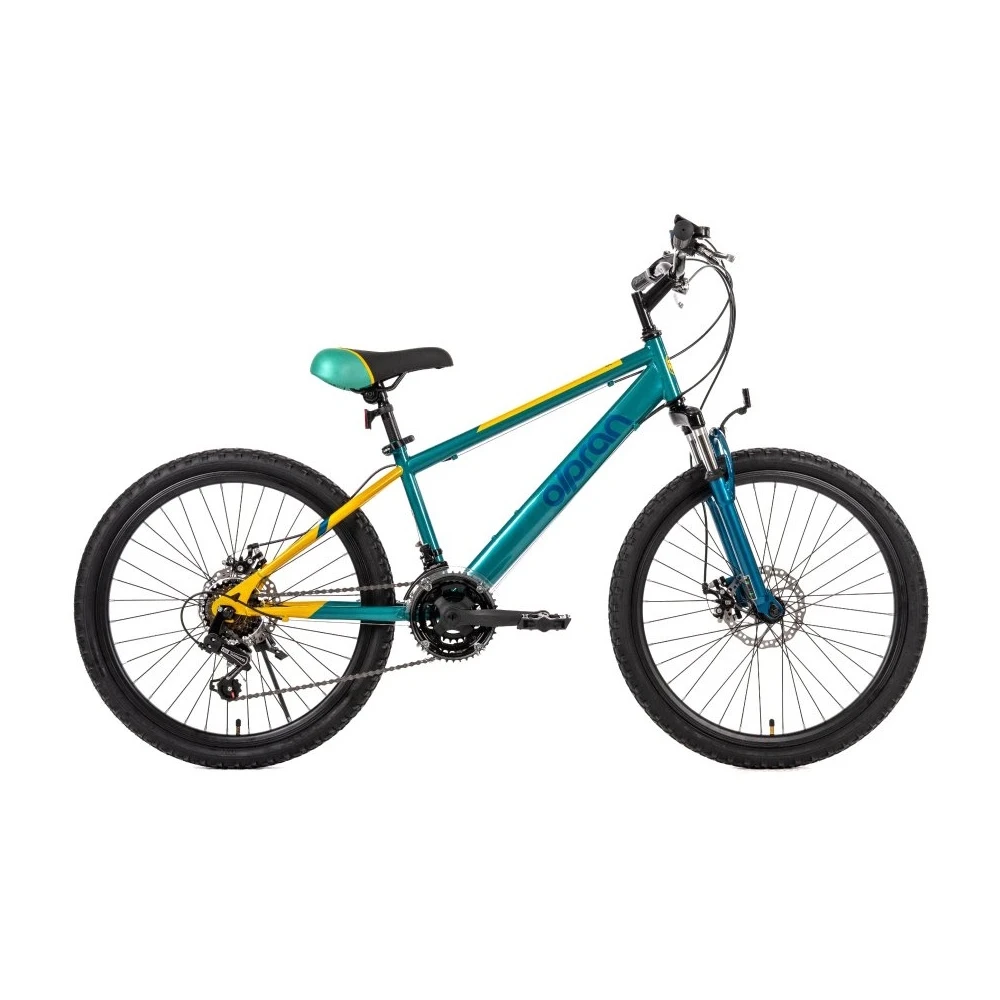 Olpran Gryllus ALU 24" - model 2026 žltá/zelená - 15" (135-155 cm)