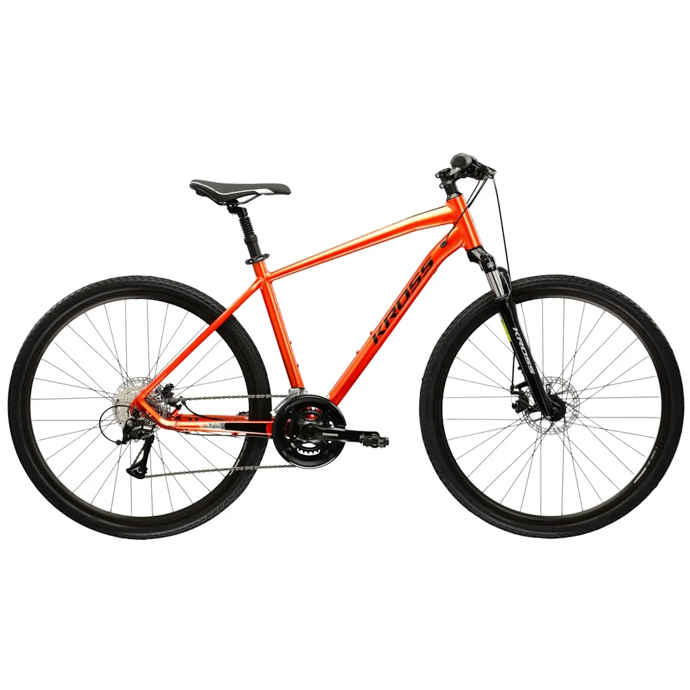 Kross EVADO 3.0 28" - model 2025 oranžová/čierna/lesk - M (19", 168-180 cm)
