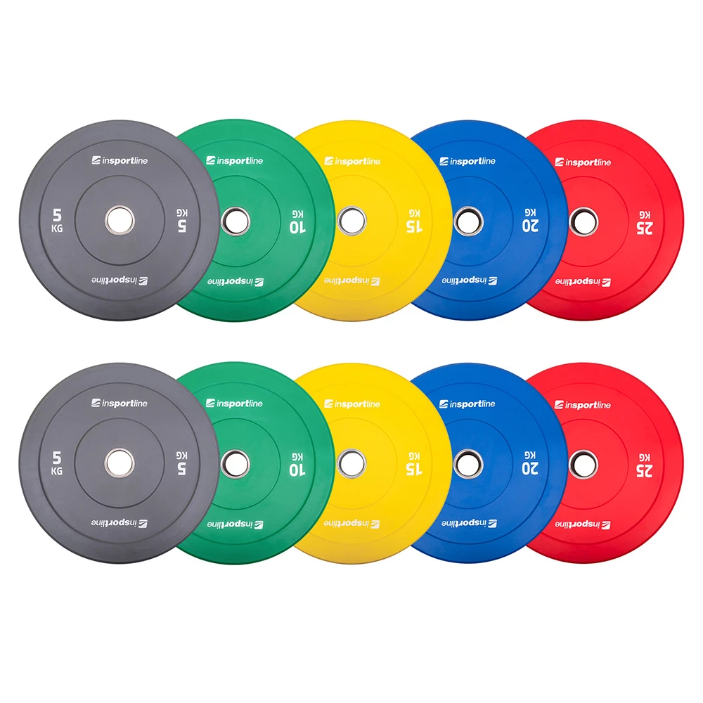 inSPORTline Bumper Plate Go 2x 5-25 kg 50 mm