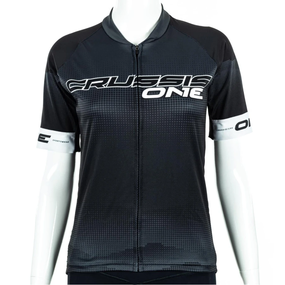 Crussis Cyklistický dres ONE CSW-059 čierna/biela - S
