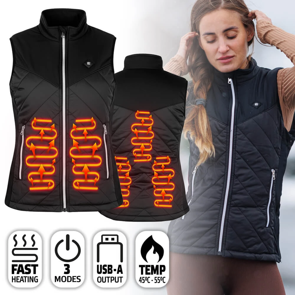 inSPORTline Electronics WARMher čierna - S