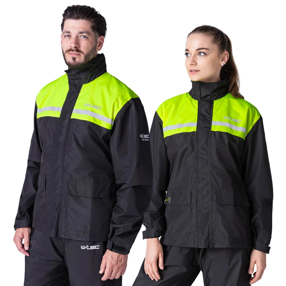 W-TEC Rinstop pláštenka čierna-fluo - S