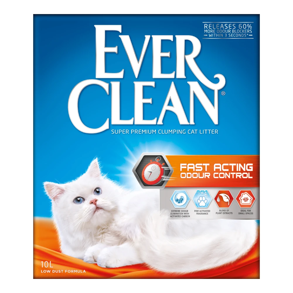Ever Clean® Fast Acting Odour Control hrudkujúce stelivo - 10l