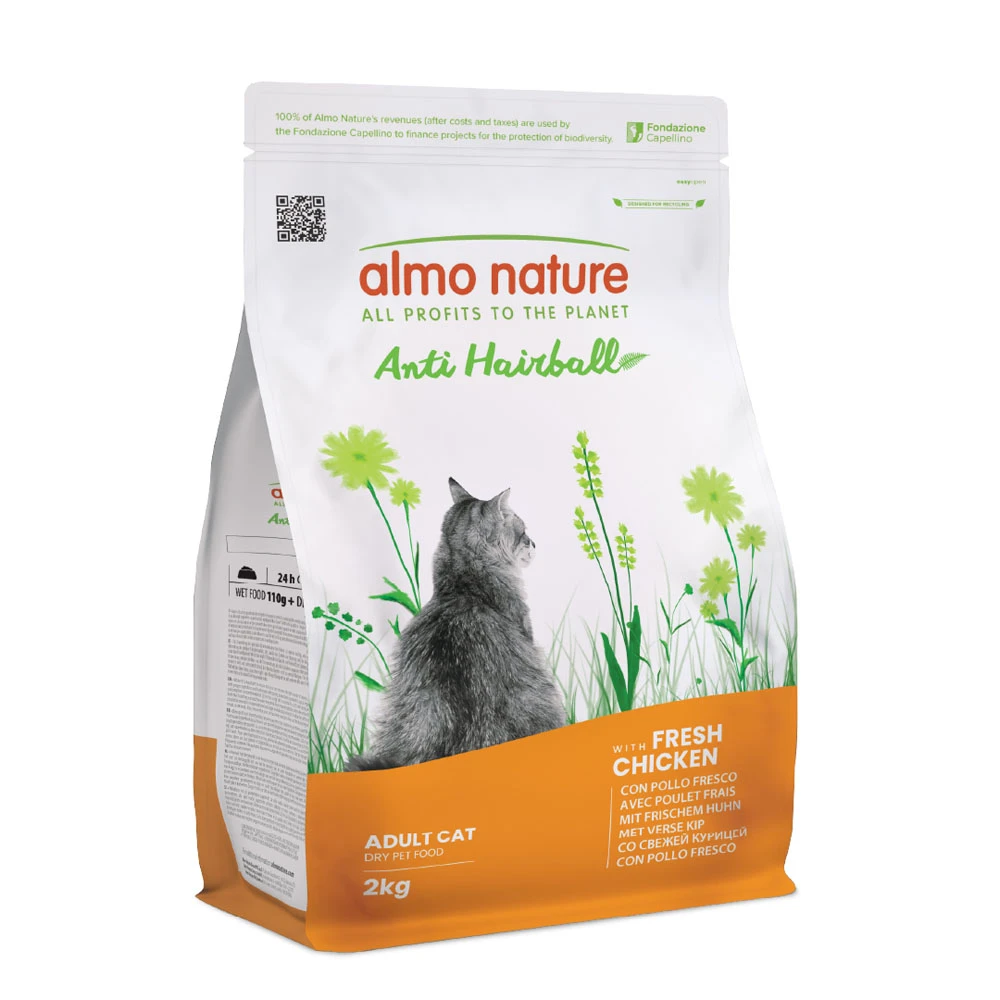 Almo Nature Functional Anti Hairball kuracie a ryža - 2 kg