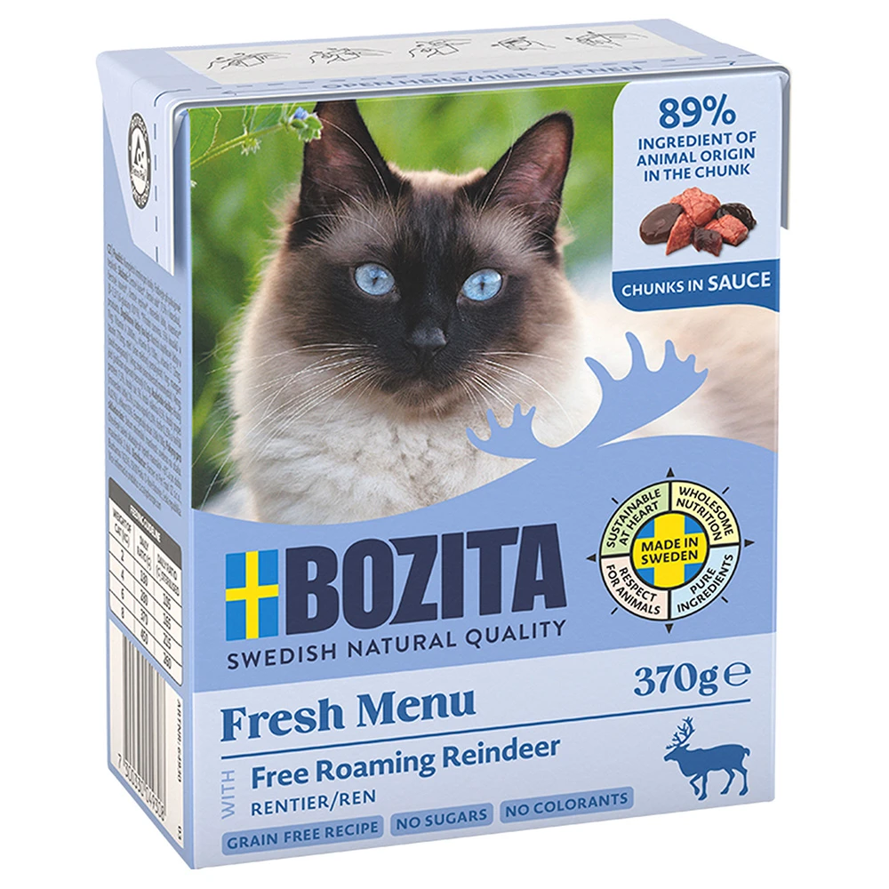 Výhodné balenie Bozita kúsky v omáčke 12 x 370 g - sob
