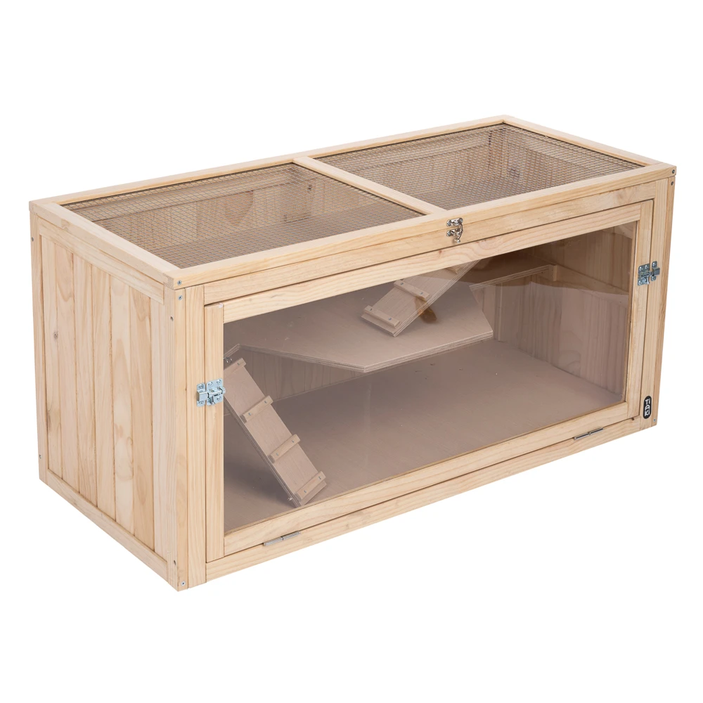TIAKI drevená klietka pre škrečka XL - D 115 x Š 50 x V 55,3 cm