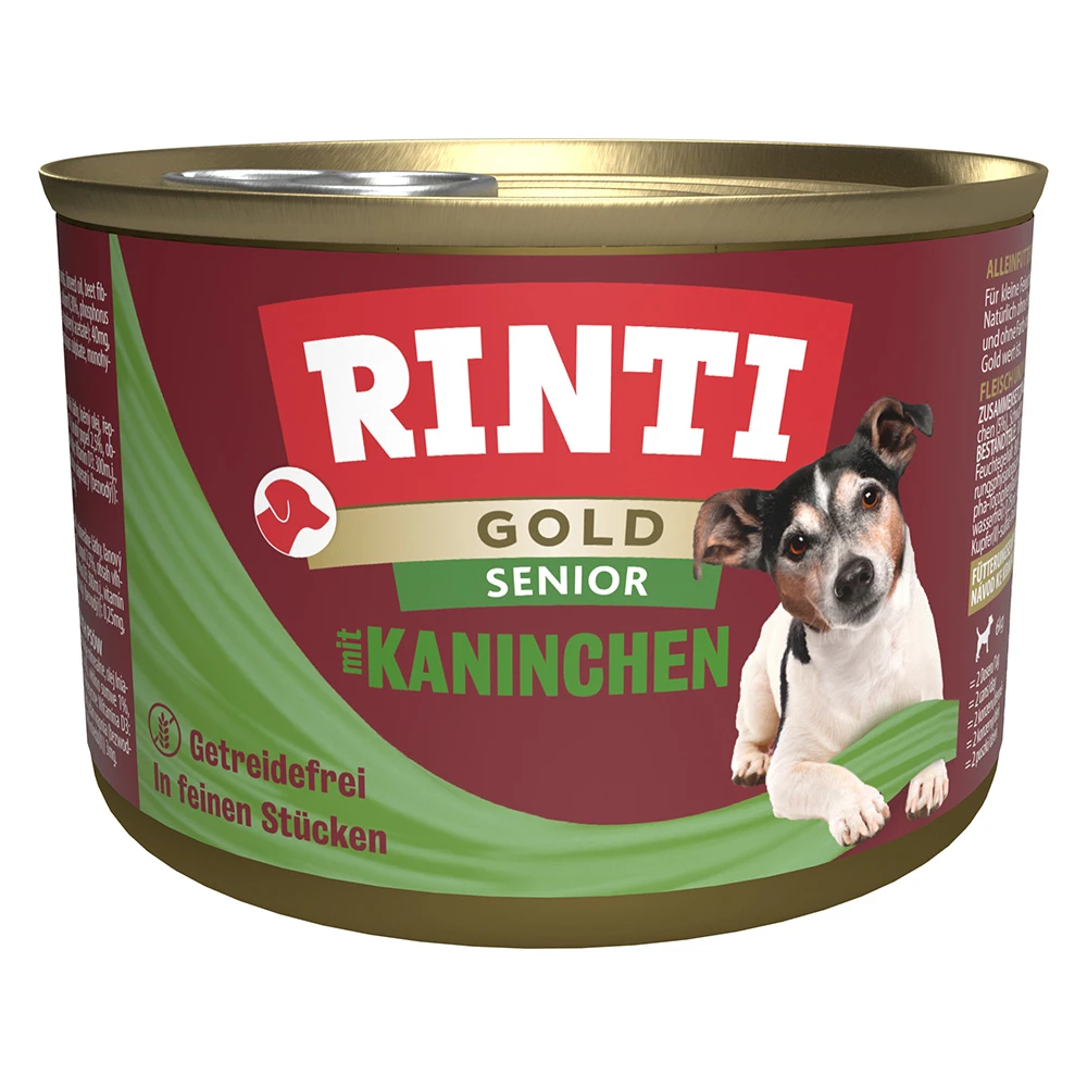RINTI Gold Senior 12 x 185 g - králičie
