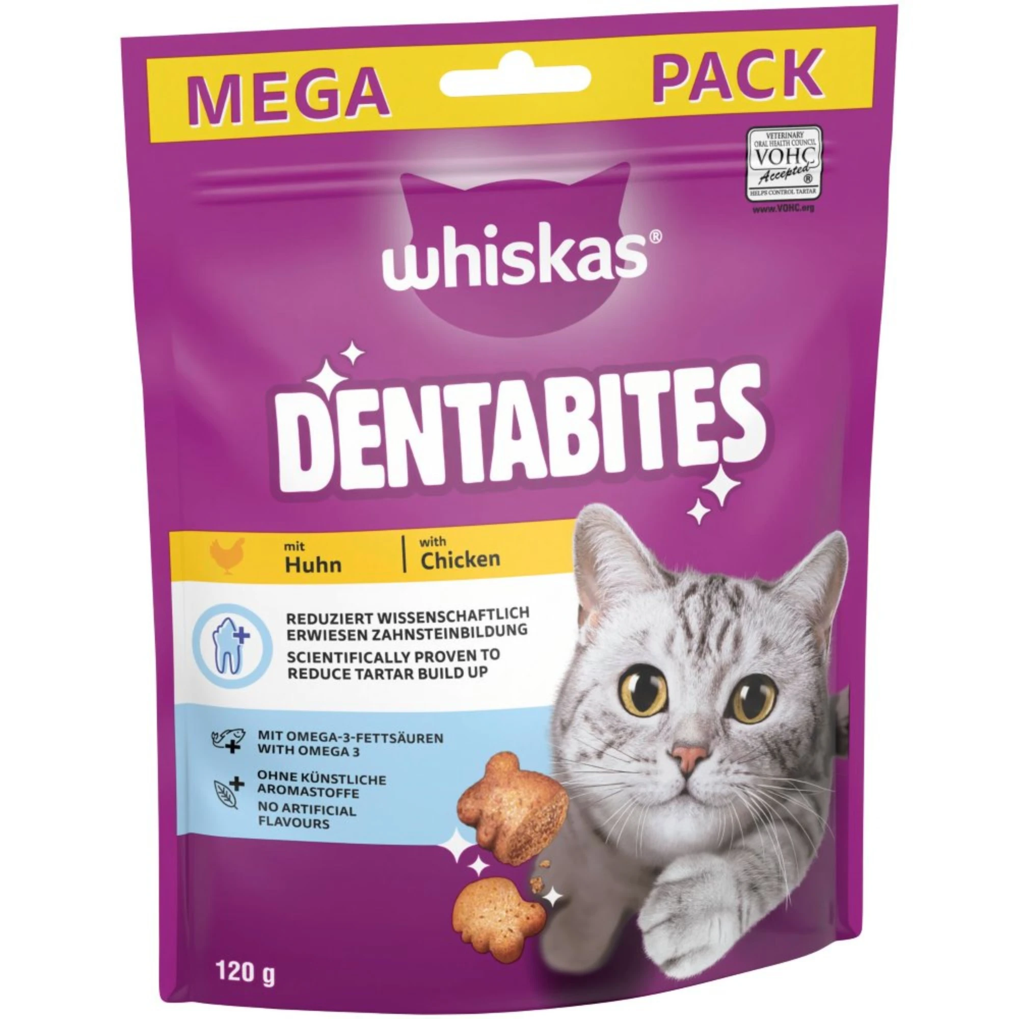 Whiskas Dentabites - kuracie 120 g