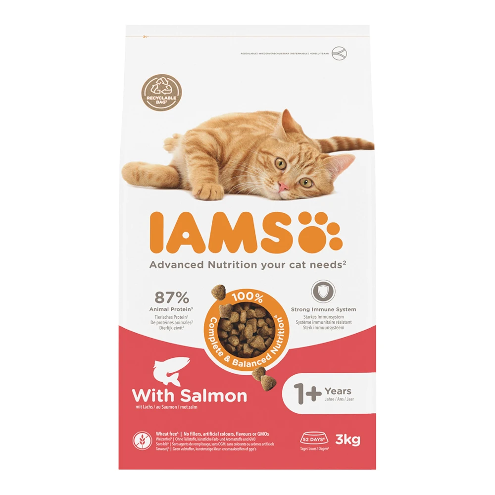 IAMS Advanced Nutrition Adult Cat s lososom - 3 kg