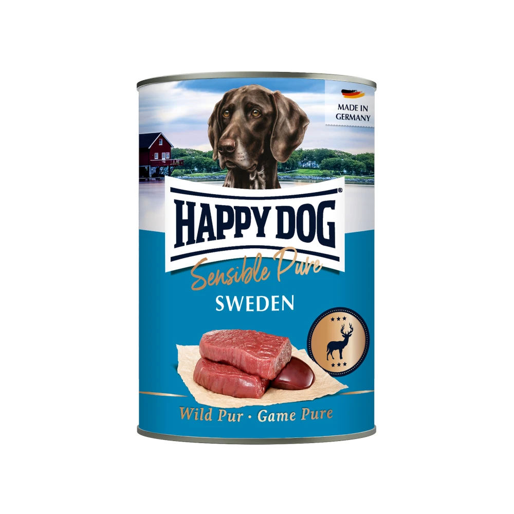 Výhodné balenie Happy Dog Sensible Pure 12 x 400 g - Sweden (divina)