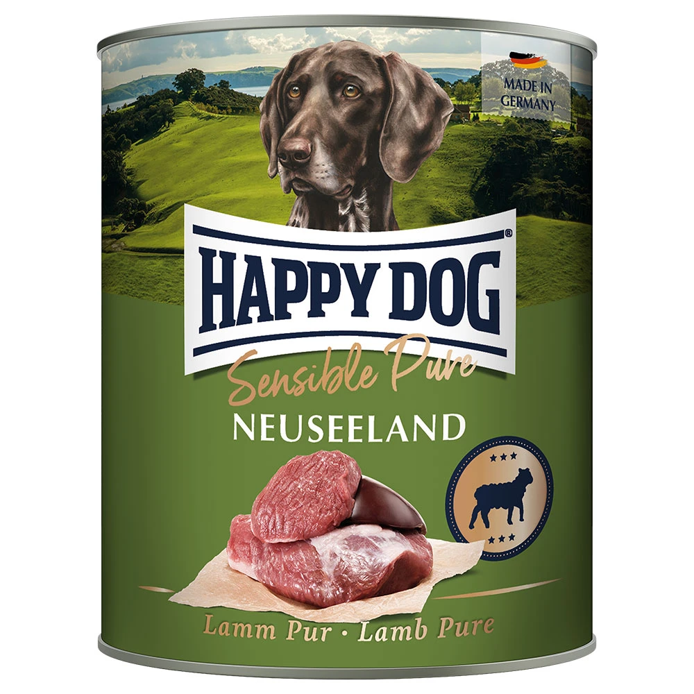 Výhodné balenie Happy Dog Sensible Pure 24 x 800 g - Neuseeland (jahňacie)