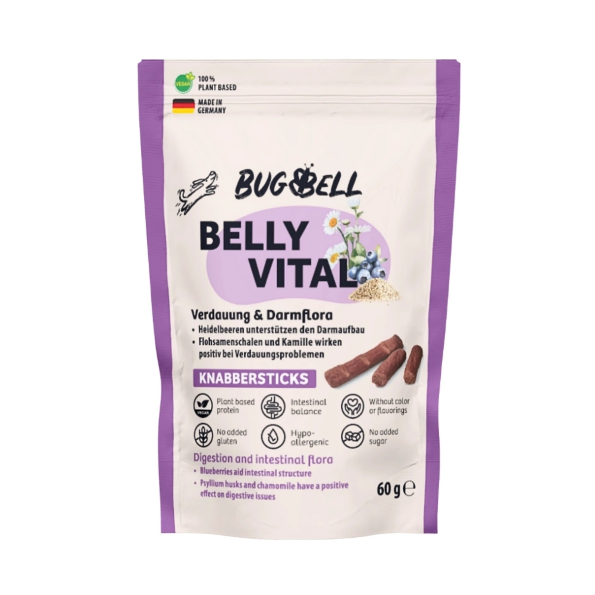BugBell tyčinky na hryzenie Belly Vital - 60 g