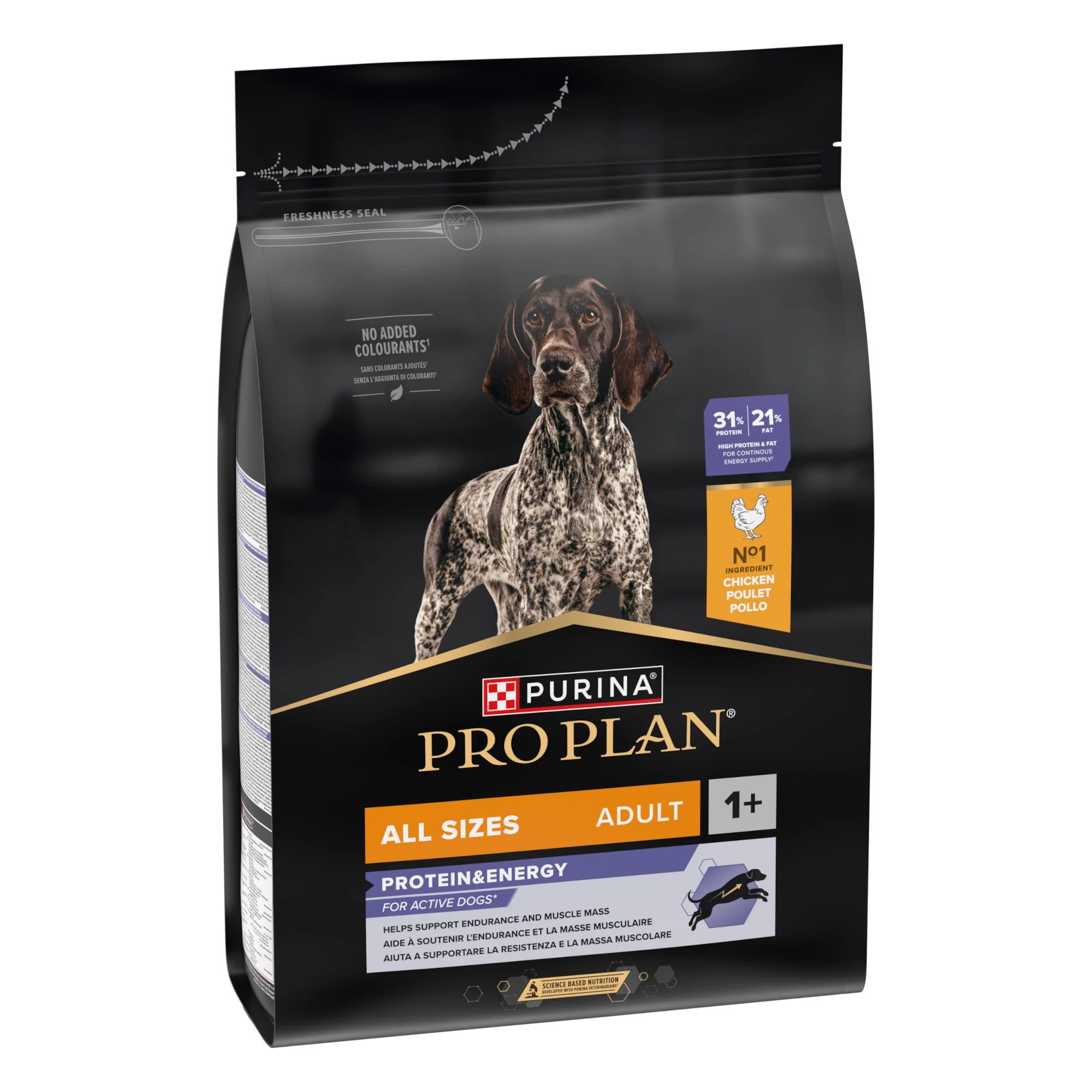 PURINA PRO PLAN All Size Adult Protein & Energy: 2 + 1 zadarmo - 3 kg