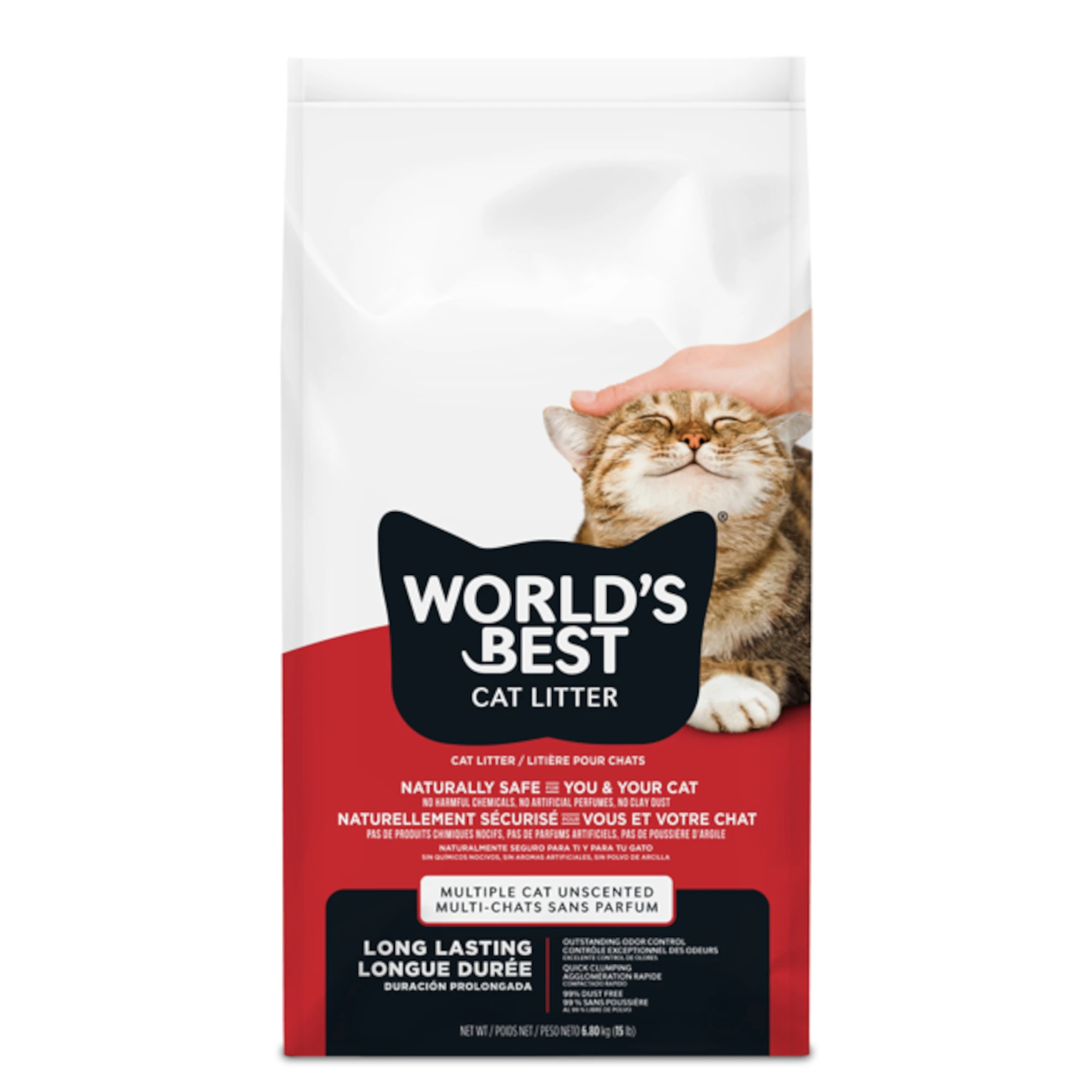 World‘s Best Cat Litter Multiple Cat bez parfumu - 6,8 kg
