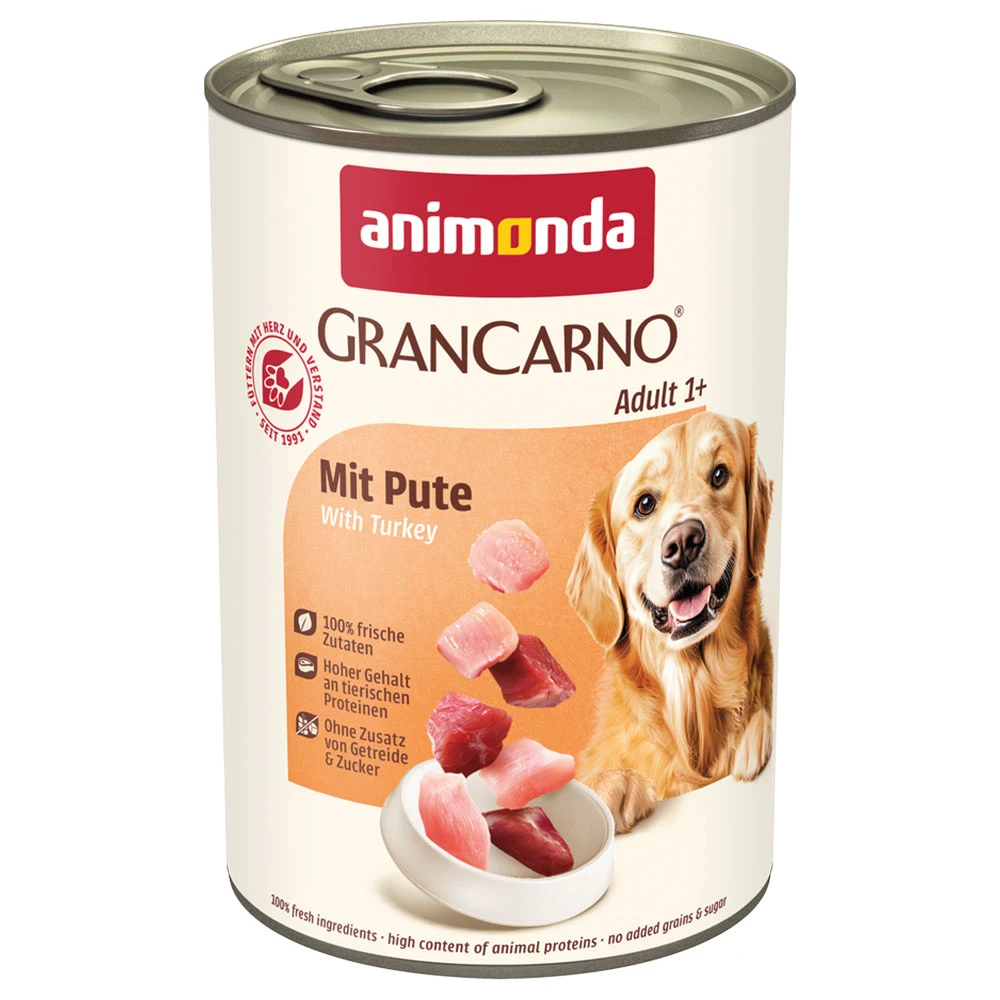 animonda GranCarno Original Adult 6 x 400 g - morčacie