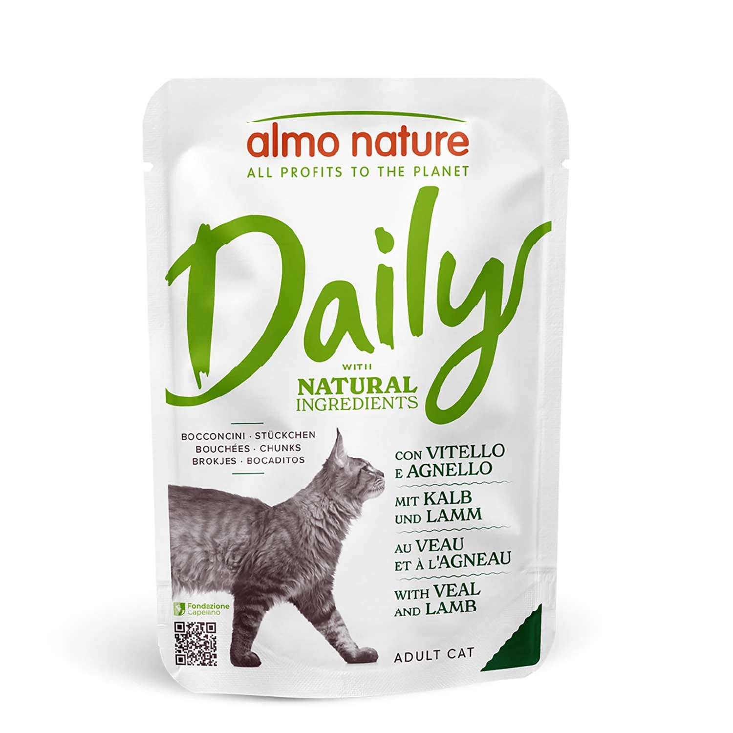 Výhodné balenie Almo Nature Daily Menu 12 x 70 g - Teľacie a jahňacie