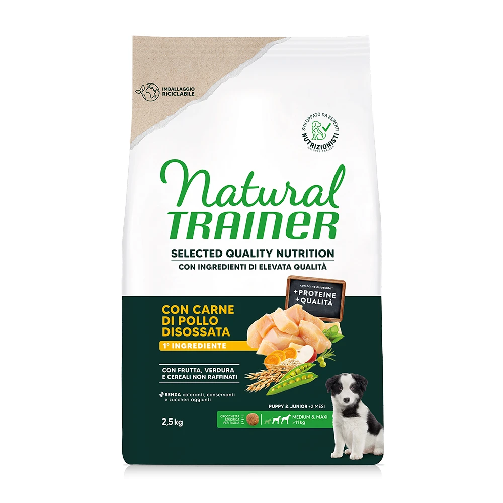 Natural Trainer Selected Quality Nutrition Puppy Medium & Maxi kuracie - 2,5 kg