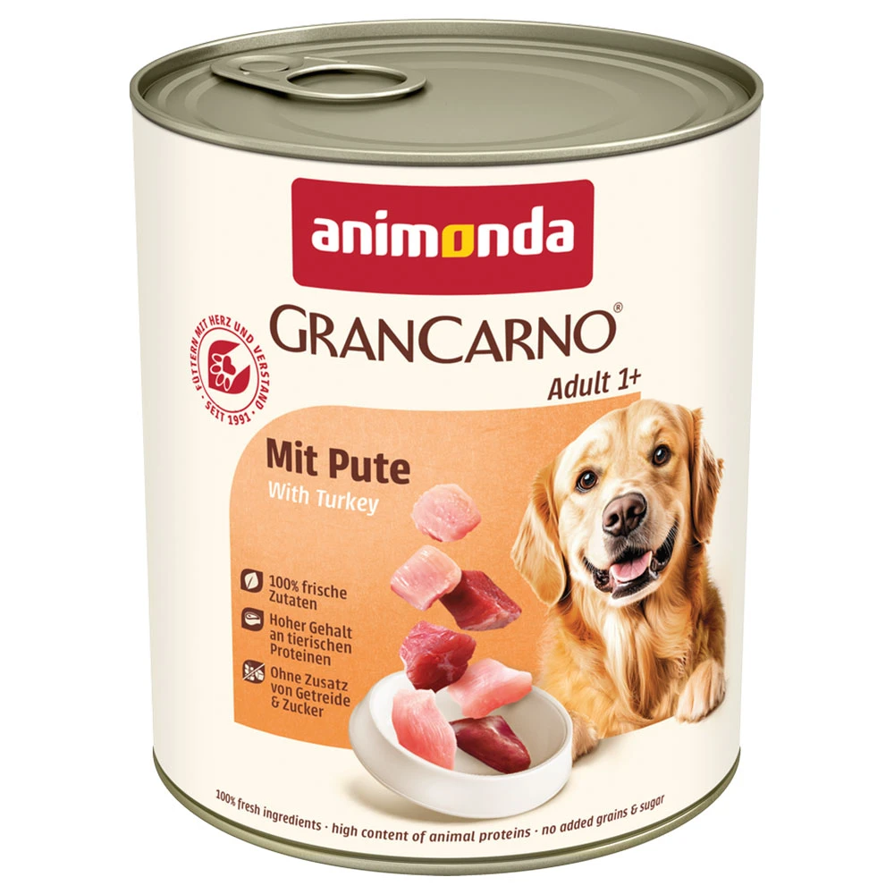 Výhodné balenie animonda GranCarno Original 12 x 800 g - morčacie