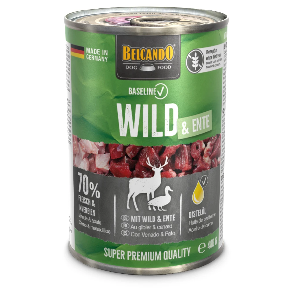Belcando Baseline 6 x 400 g - Divina a kačacie mäso