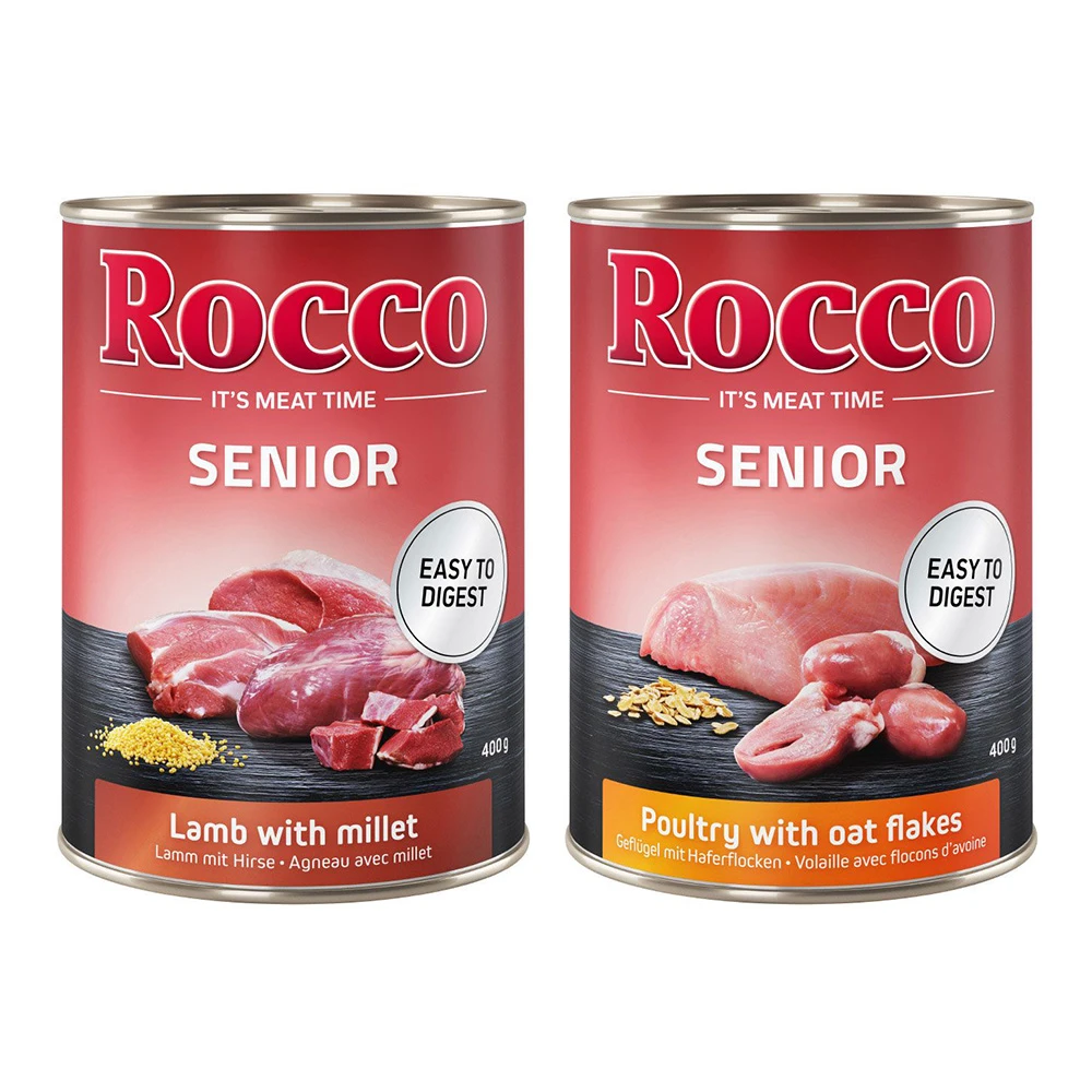 Výhodné balenie Rocco Senior 24  x 400 g - miešané balenie