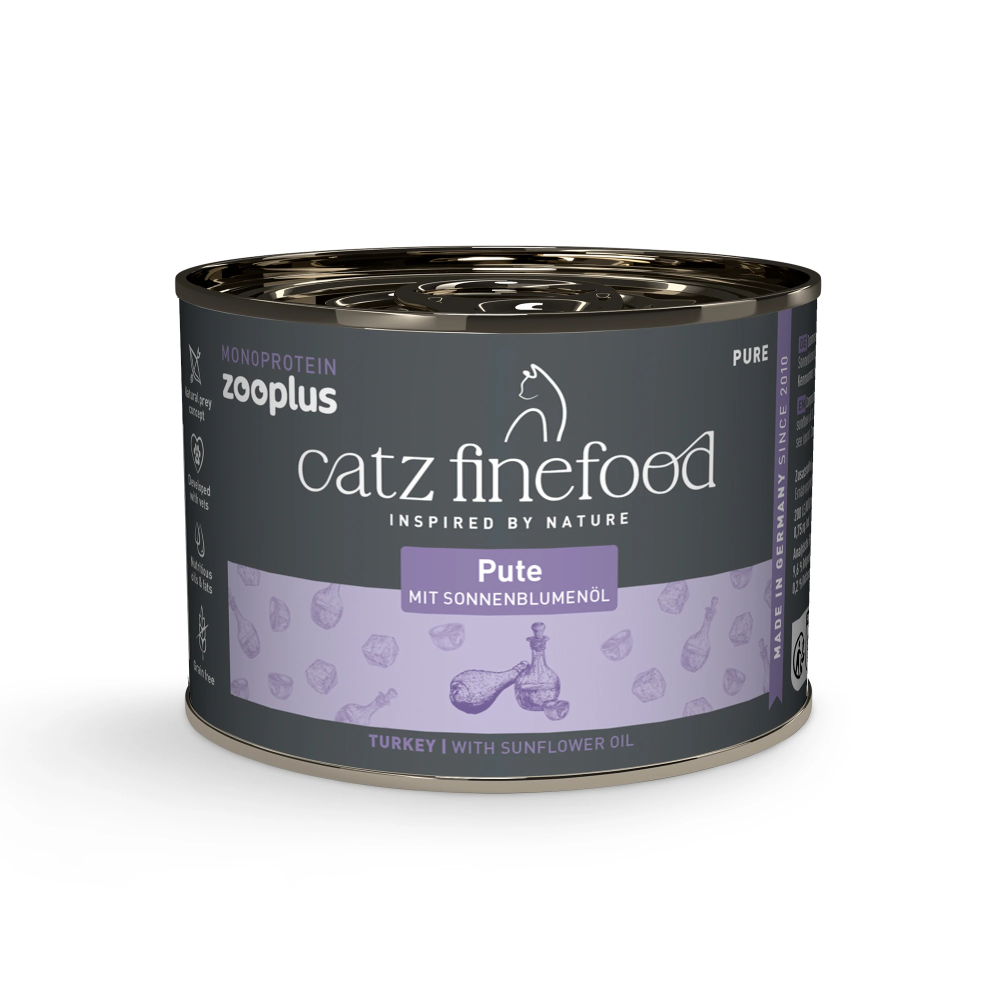 Výhodné balenie catz finefood Monoprotein zooplus 24 x 200 g - morčacie