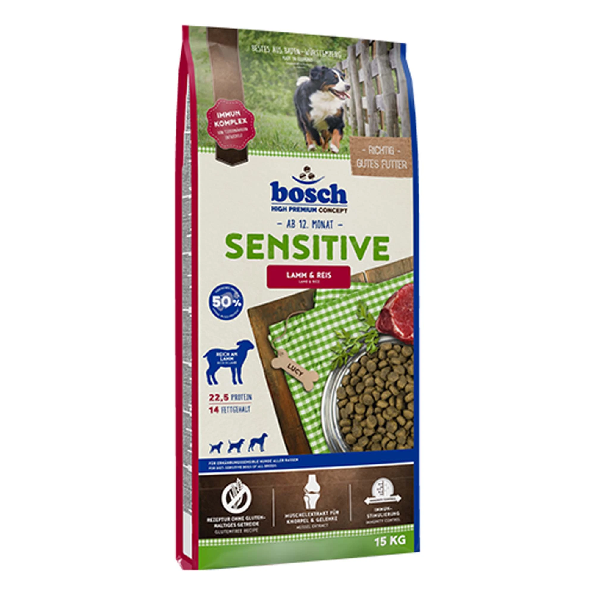 Dvojbalenie granúl bosch 2 x veľké balenie - Sensitive Lamb & Rice (2 x 15 kg)
