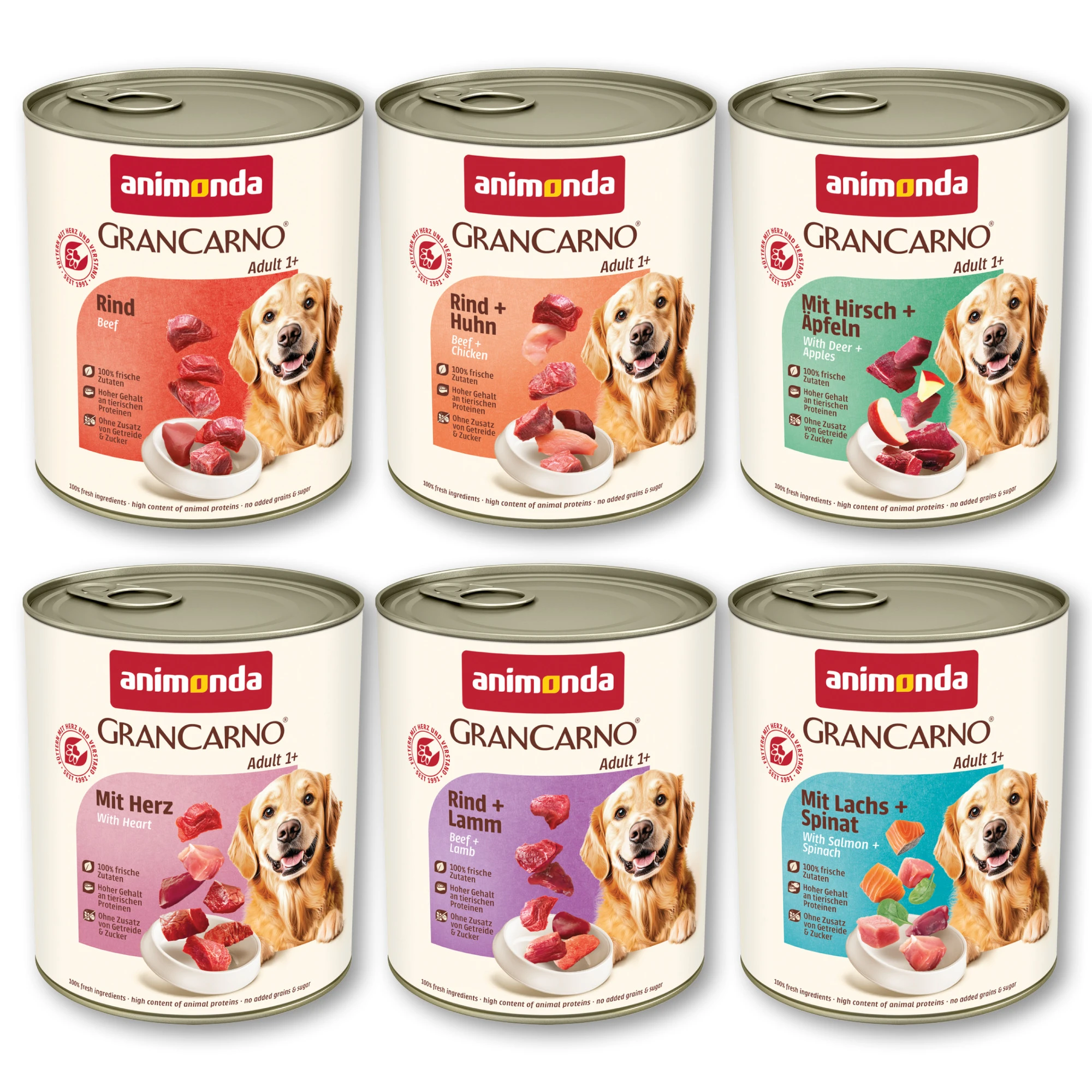 Výhodné balenie animonda GranCarno Original 12 x 800 g - mix 1 (6 druhov)