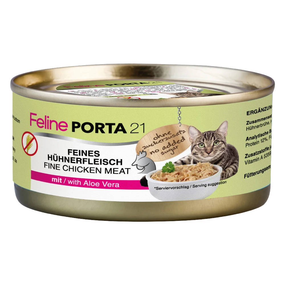 Feline Porta 21 12 x 156 g - kuracie mäso s aloe