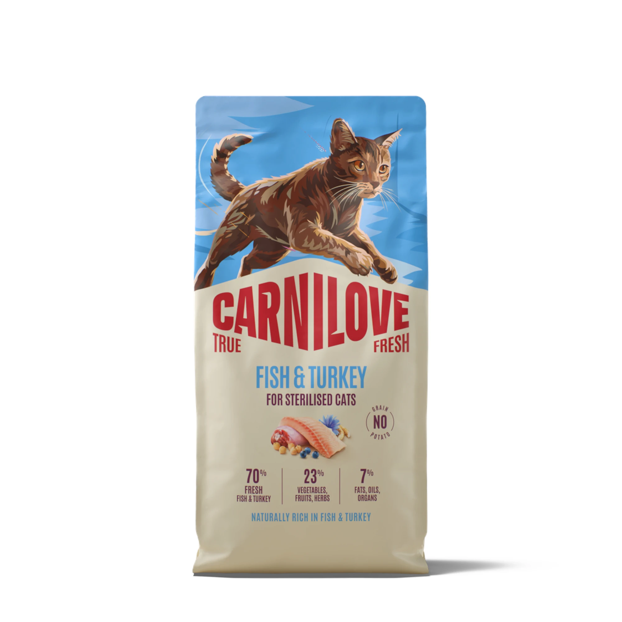 Carnilove True Fresh Adult Sterilised s rybou a morčacím - výhodné balenie: 2 x 6 kg