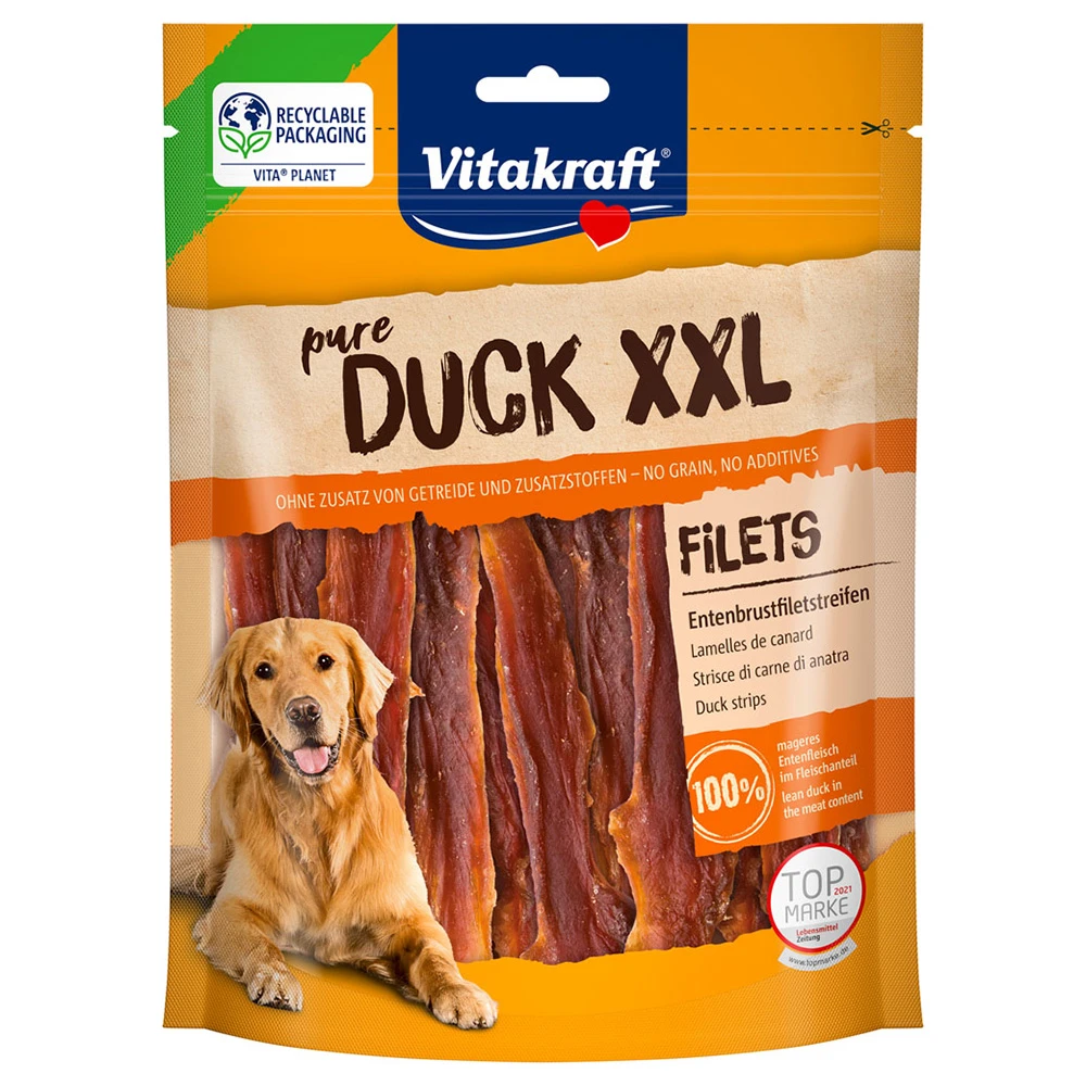 Vitakraft pure DUCK XXL kačacie plátky -  2 x 250 g