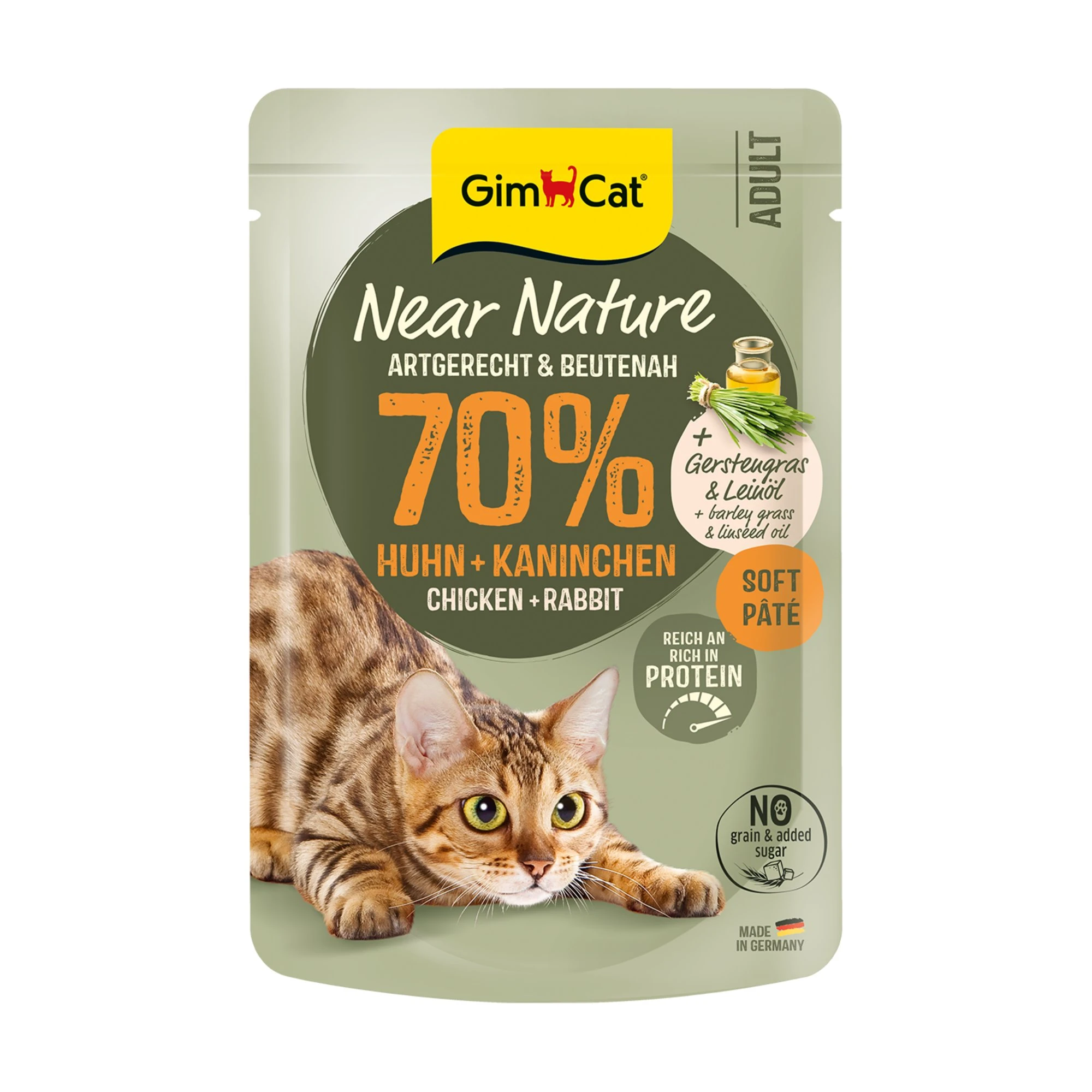 GimCat Near Nature 16 x 85 g - kuracie a králičie