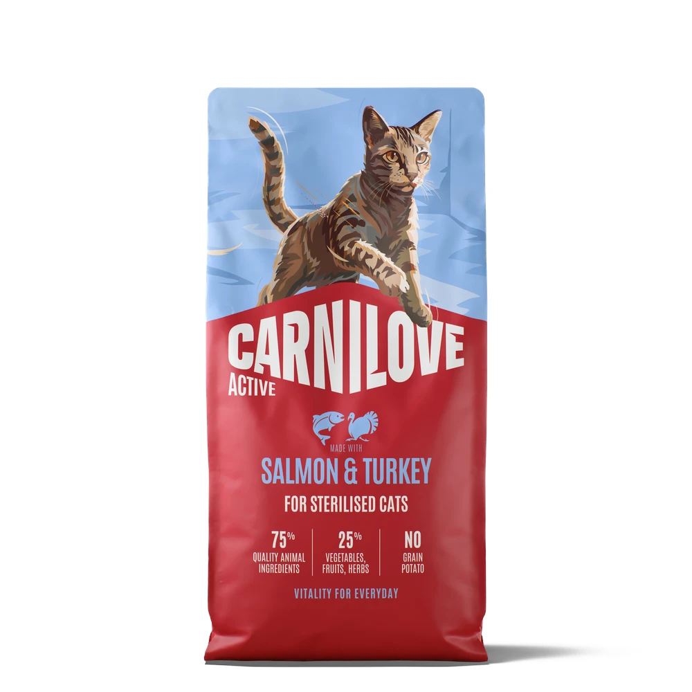 Carnilove Active Adult Sterilised s lososom a morčacím - výhodné balenie: 2 x 6 kg