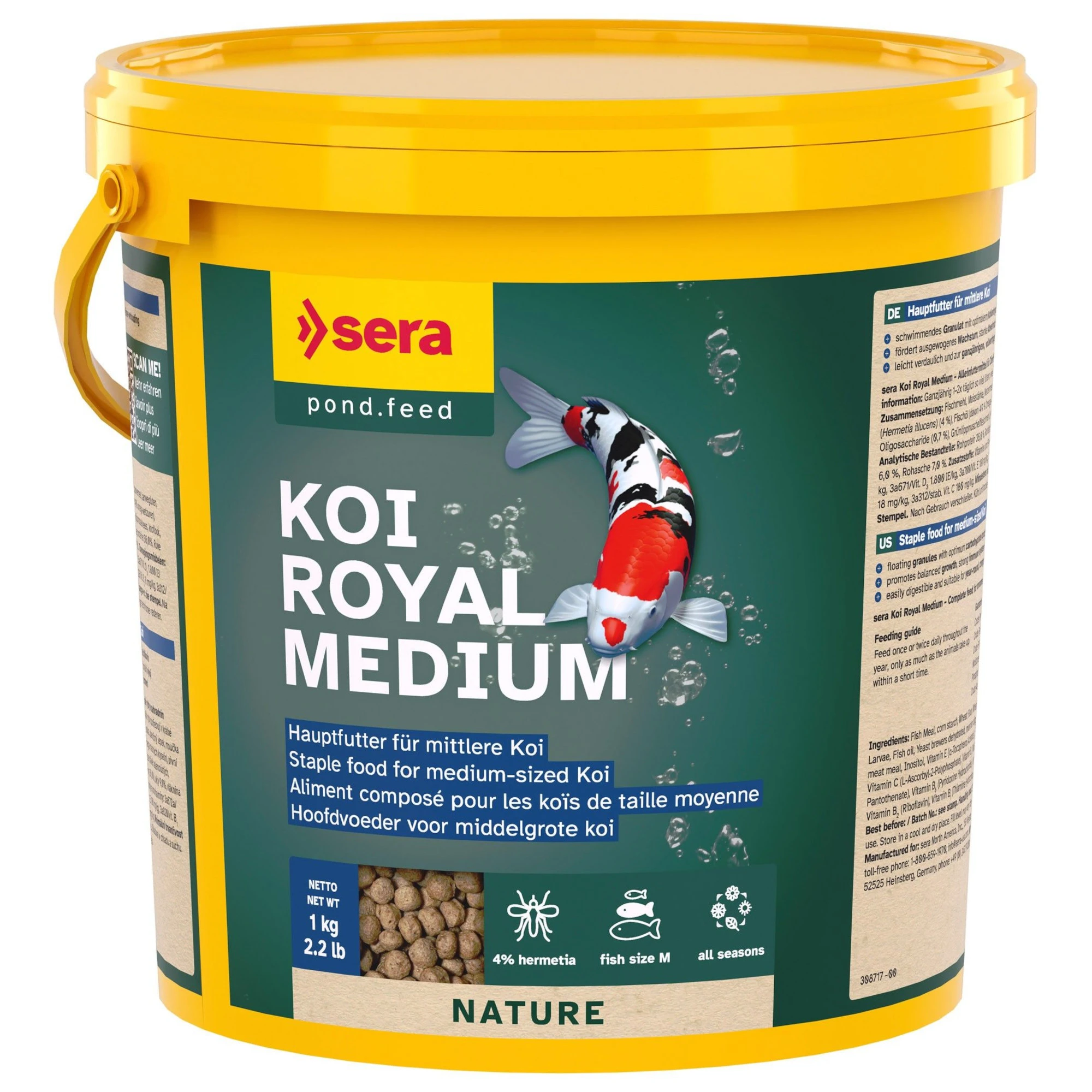 sera Koi Royal medium granulát - 3800 ml