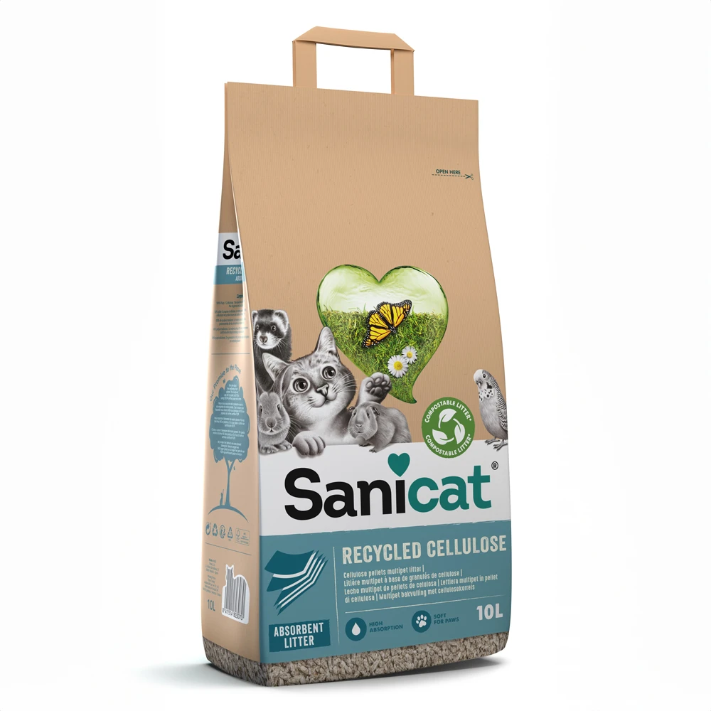 Sanicat Cellulose podstielka pre mačky - 10 l