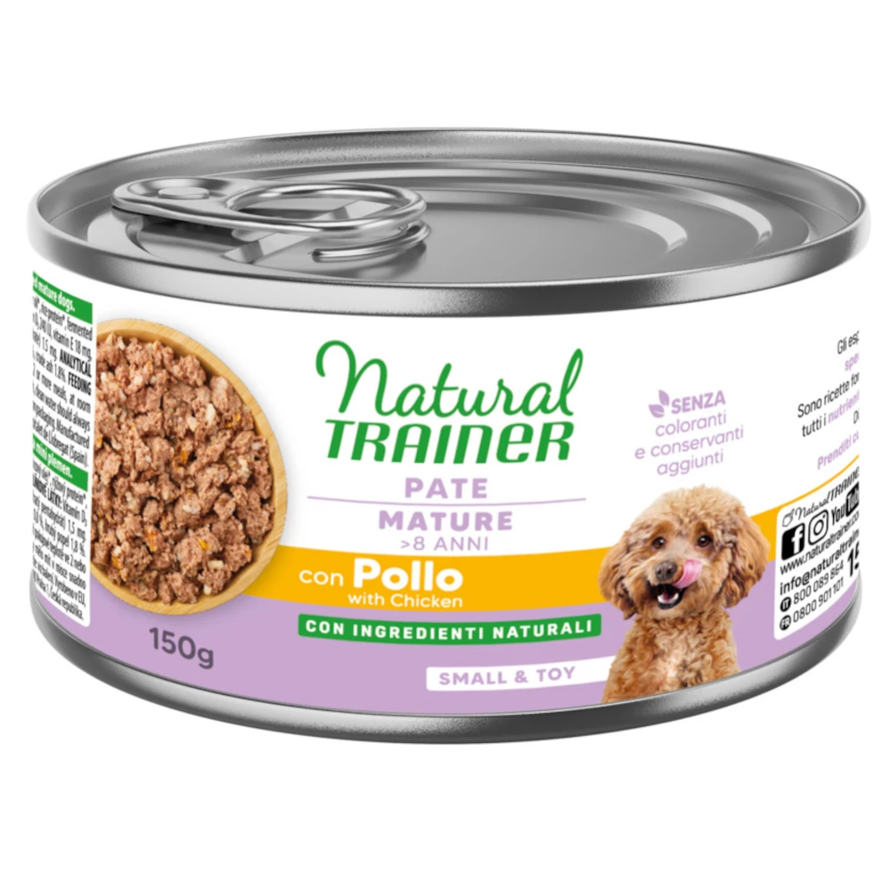Natural Trainer Pate Small & Toy Mature - 12 x 150 g (kuracie)