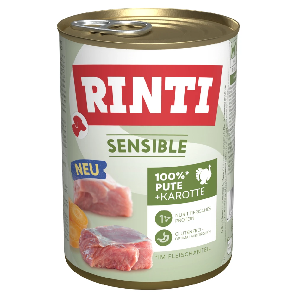 RINTI Sensible 6 x 400 g - morčacie a mrkva