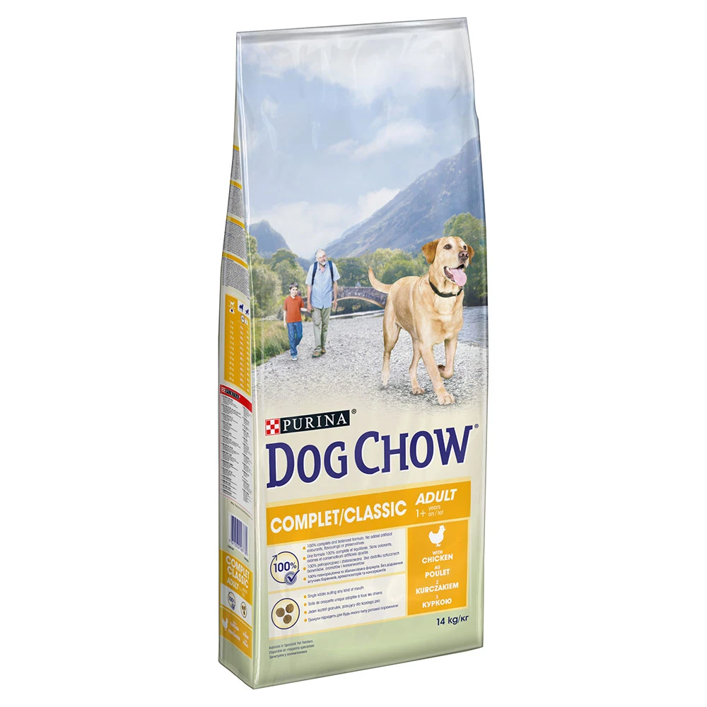 DOG CHOW Complet/Classic granule kura - 2 x 14 kg