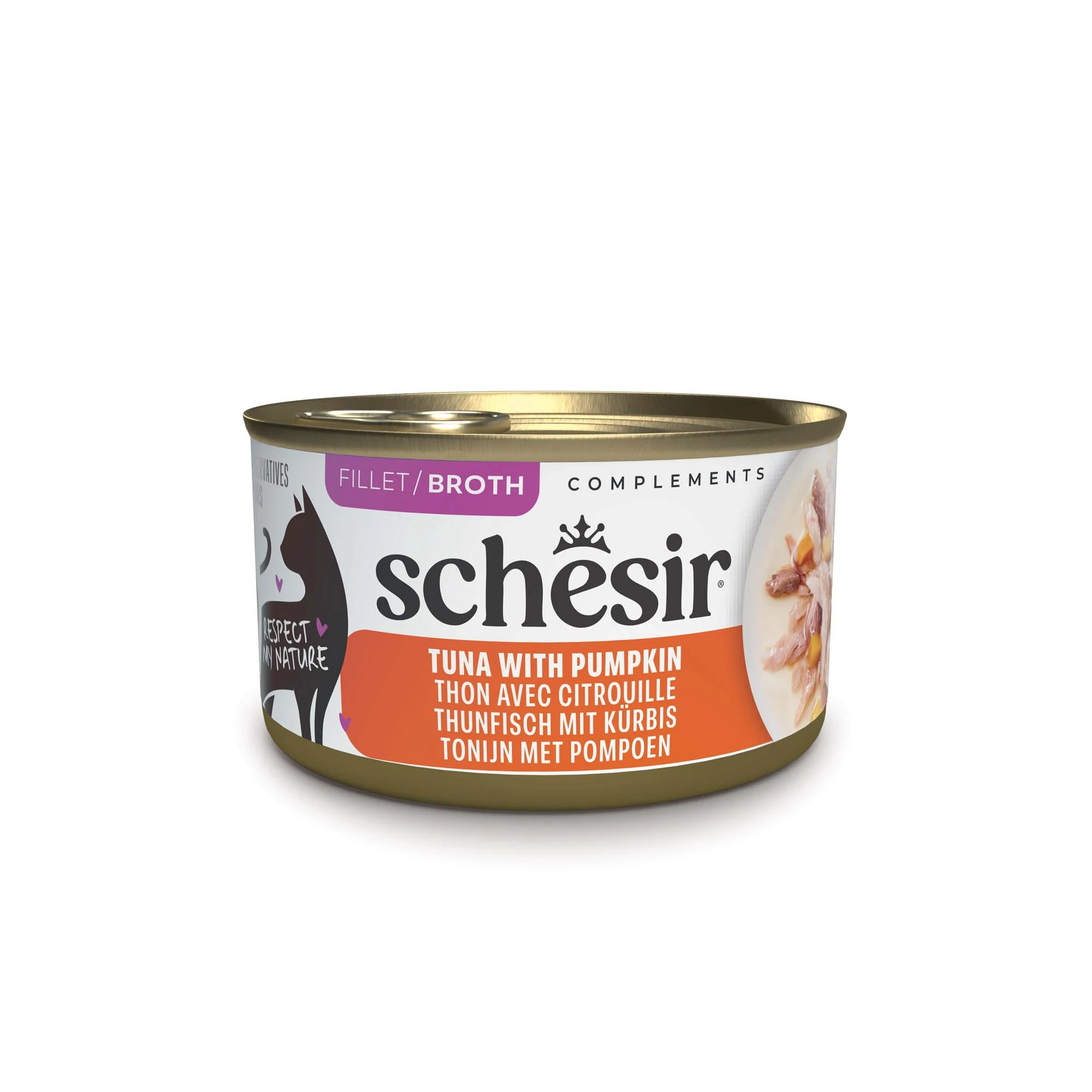 Schesir Complements vo vývare 12 x 70 g - tuniak s tekvicou