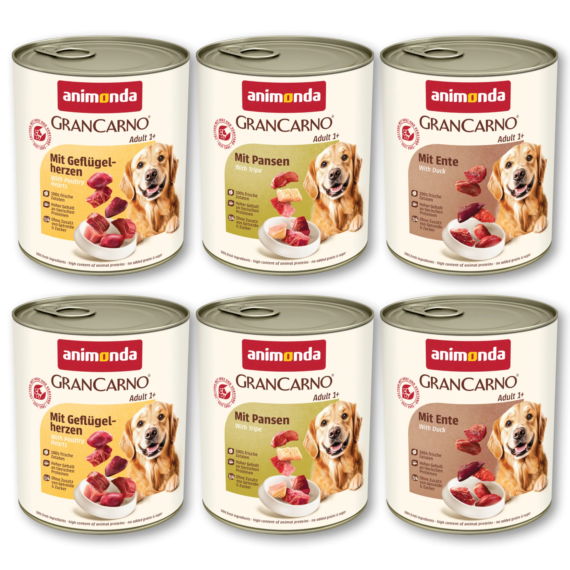 Výhodné balenie animonda GranCarno Original 12 x 800 g - mix (3 druhy)
