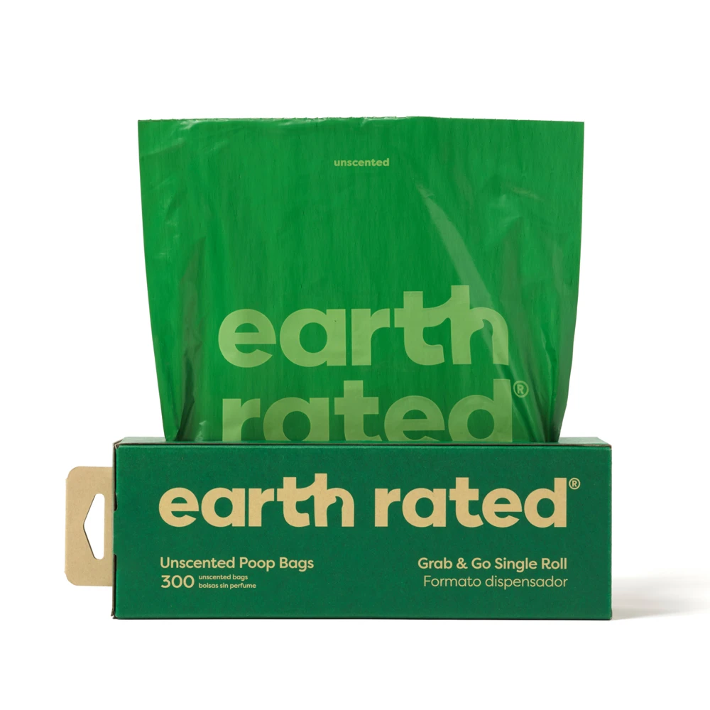 Earth Rated 300 vreciek na psie výkaly v krabici - Bez vône