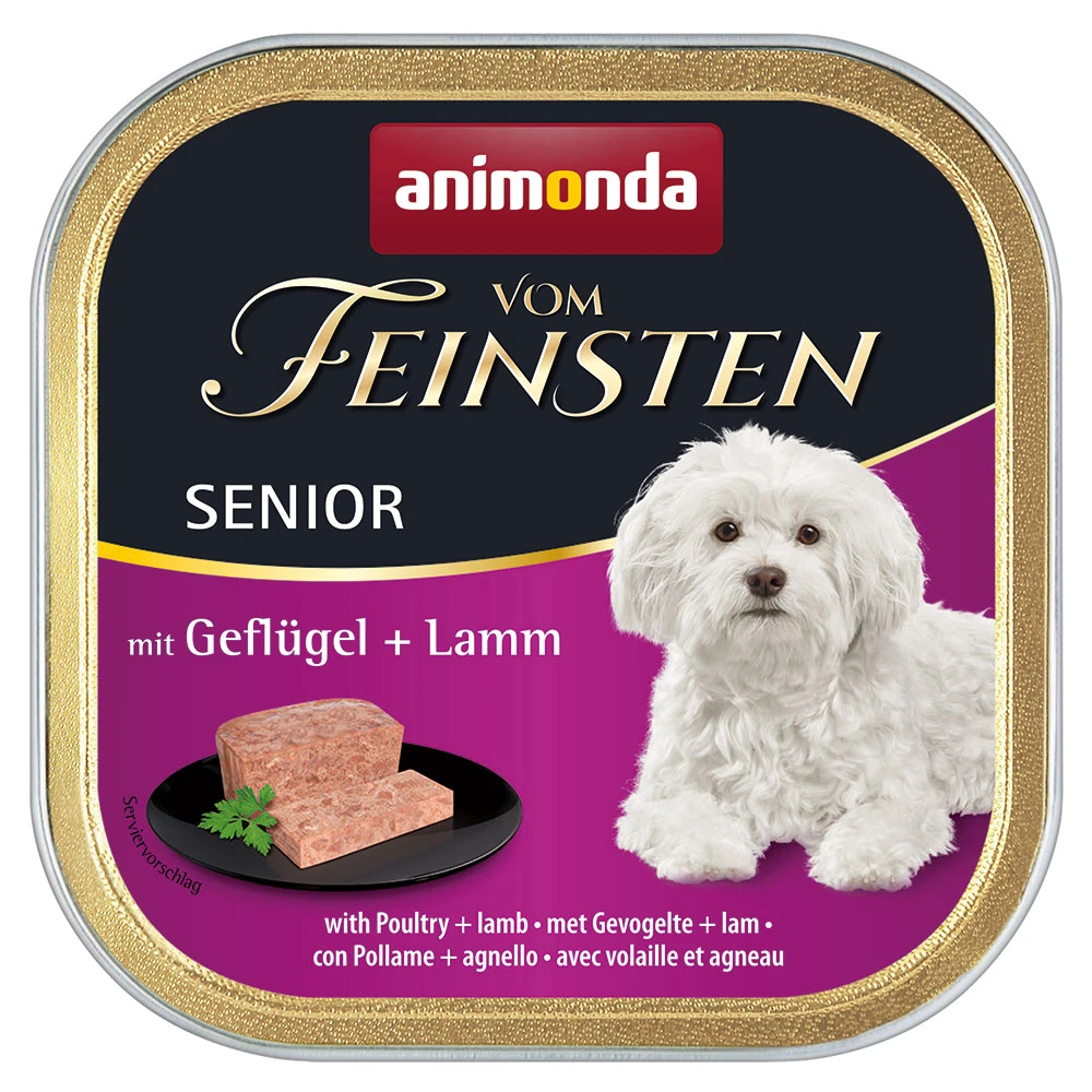 Výhodné balenie animonda vom Feinsten 48 x 150 g - Senior: hydina a jahňacie