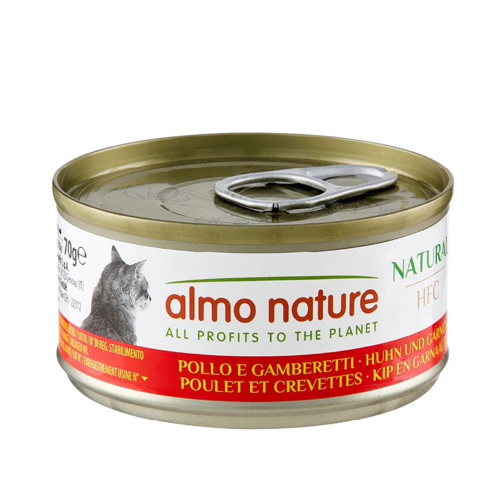 Almo Nature HFC Natural 6 x 70 g - kuracie a krevety