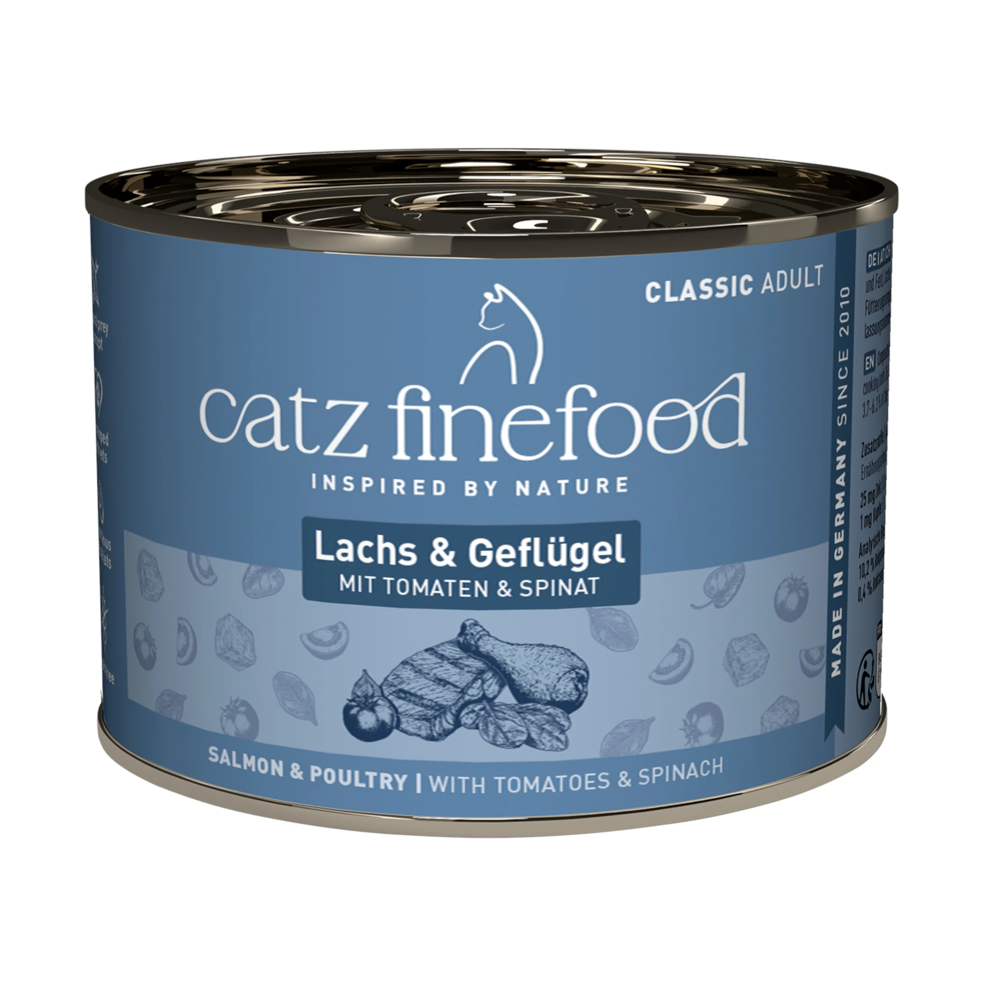 Výhodné balenie catz finefood 24 x 200 g - losos a hydinové